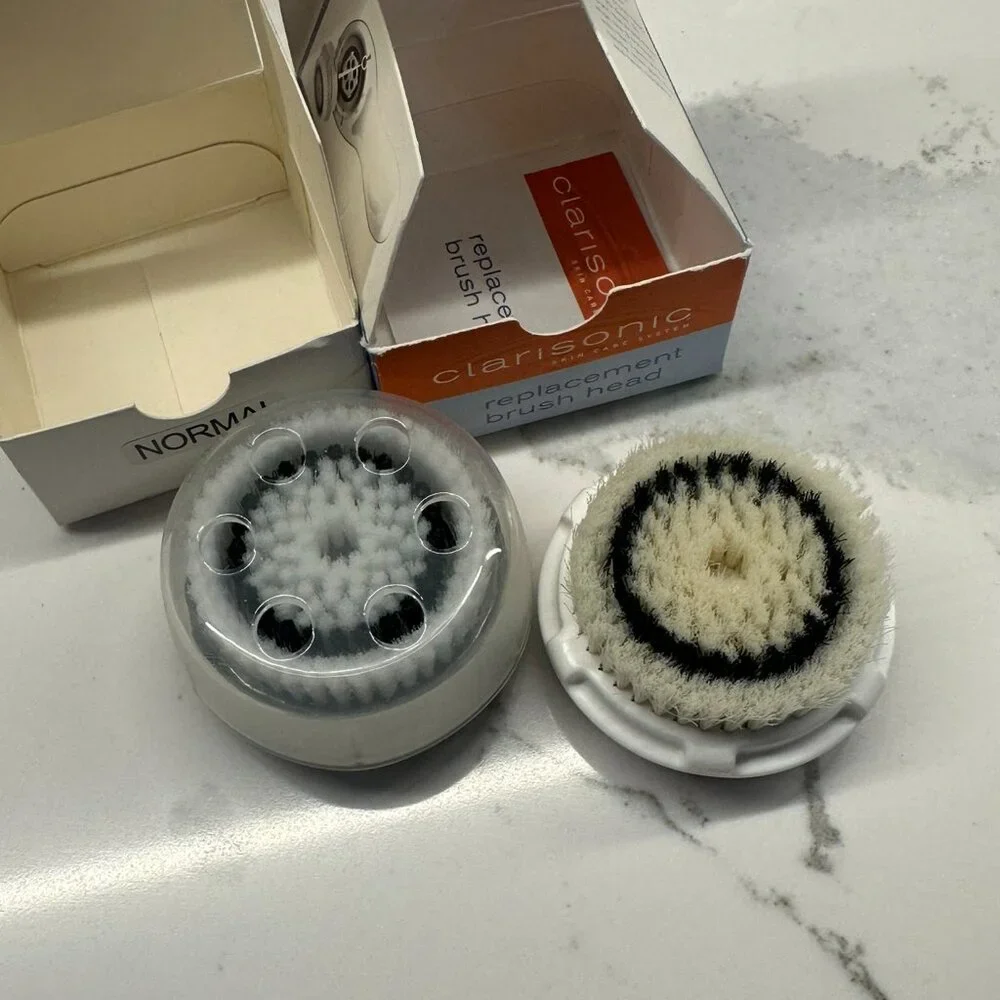 LOT OF 2 Clarisonic Normal Skin Replacement Brush Heads ALL SKIN TYPES